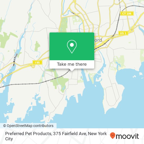 Preferred Pet Products, 375 Fairfield Ave map