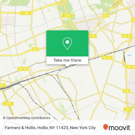 Mapa de Farmers & Hollis, Hollis, NY 11423