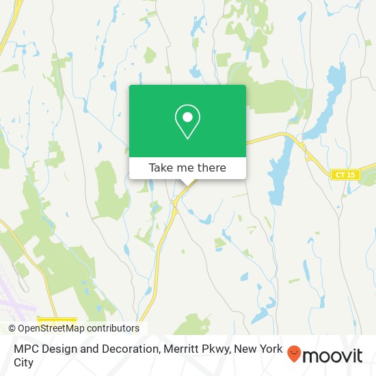 Mapa de MPC Design and Decoration, Merritt Pkwy