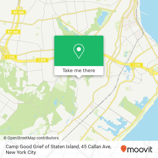 Mapa de Camp Good Grief of Staten Island, 45 Callan Ave