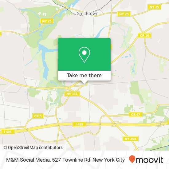 Mapa de M&M Social Media, 527 Townline Rd