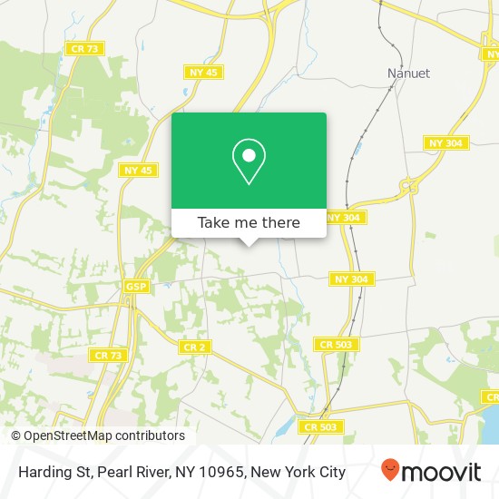 Mapa de Harding St, Pearl River, NY 10965