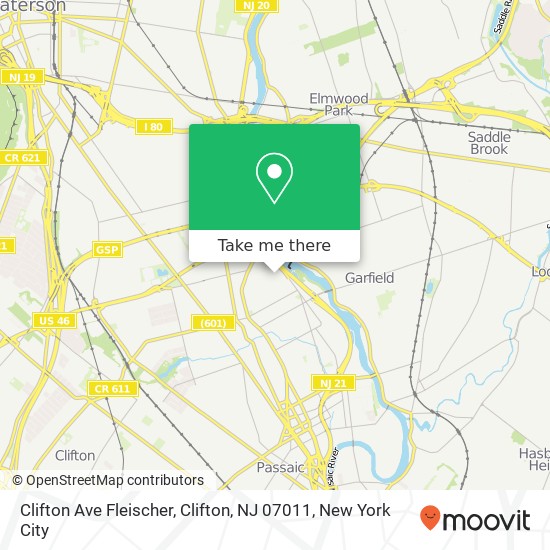 Clifton Ave Fleischer, Clifton, NJ 07011 map