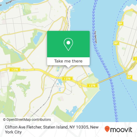 Clifton Ave Fletcher, Staten Island, NY 10305 map