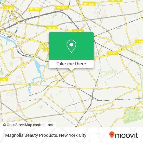 Magnolia Beauty Products map