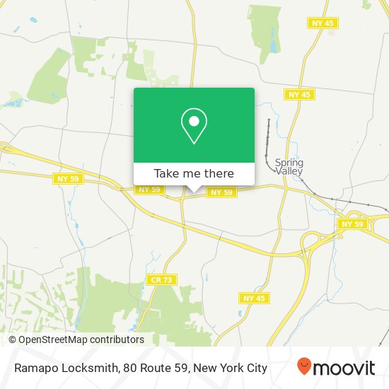 Mapa de Ramapo Locksmith, 80 Route 59