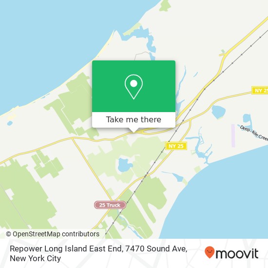 Repower Long Island East End, 7470 Sound Ave map