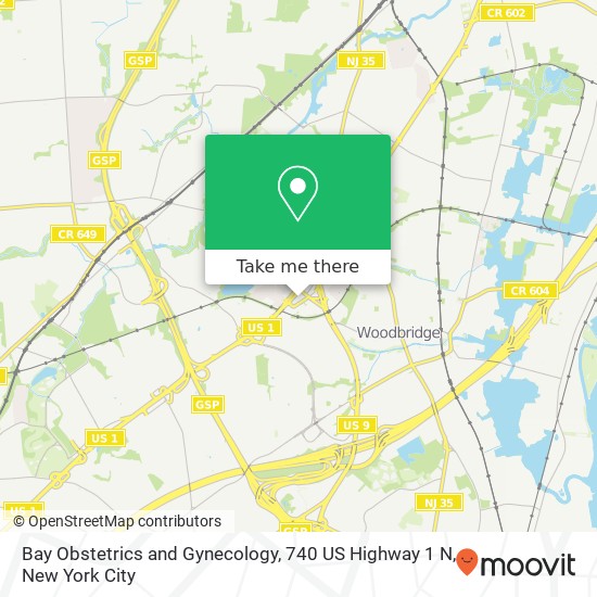 Bay Obstetrics and Gynecology, 740 US Highway 1 N map
