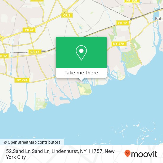 Mapa de 52,Sand Ln Sand Ln, Lindenhurst, NY 11757