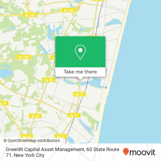 Mapa de Greenlit Capital Asset Management, 60 State Route 71