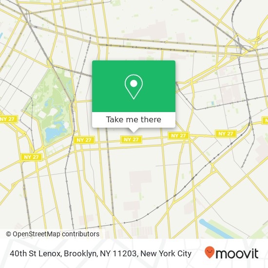 40th St Lenox, Brooklyn, NY 11203 map