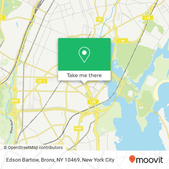 Mapa de Edson Bartow, Bronx, NY 10469