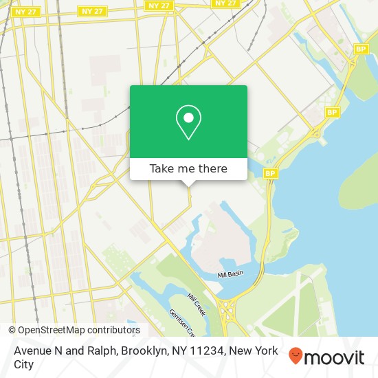 Mapa de Avenue N and Ralph, Brooklyn, NY 11234