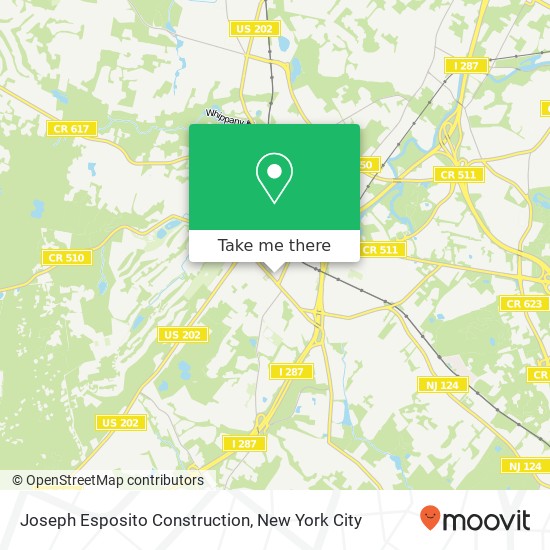 Mapa de Joseph Esposito Construction