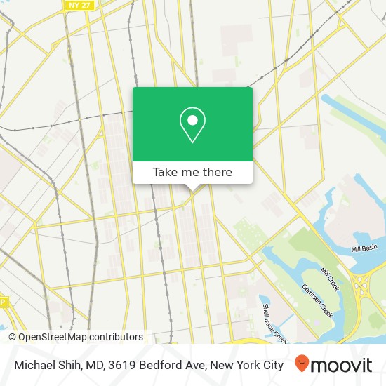 Michael Shih, MD, 3619 Bedford Ave map