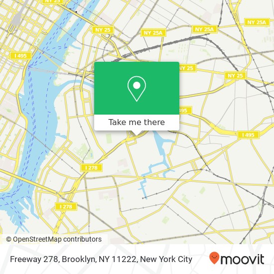 Freeway 278, Brooklyn, NY 11222 map