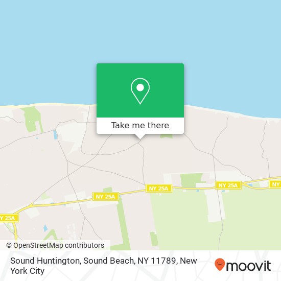 Mapa de Sound Huntington, Sound Beach, NY 11789