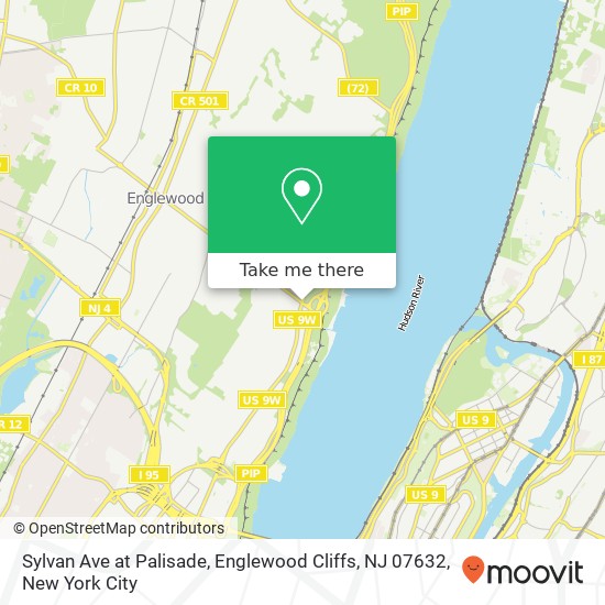 Sylvan Ave at Palisade, Englewood Cliffs, NJ 07632 map