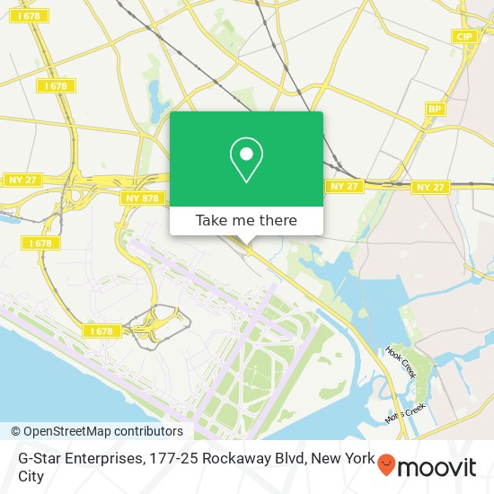Mapa de G-Star Enterprises, 177-25 Rockaway Blvd