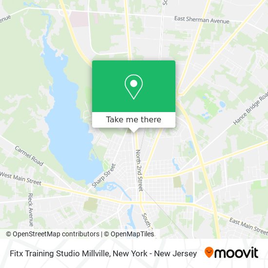 Fitx Training Studio Millville map