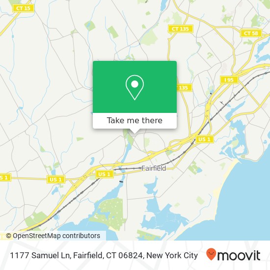 1177 Samuel Ln, Fairfield, CT 06824 map