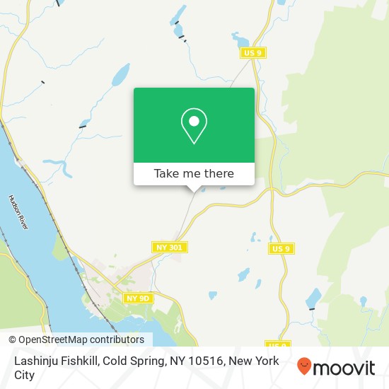 Mapa de Lashinju Fishkill, Cold Spring, NY 10516