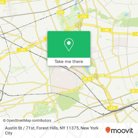 Austin St / 71st, Forest Hills, NY 11375 map