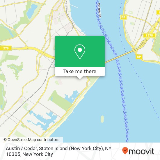 Mapa de Austin / Cedar, Staten Island (New York City), NY 10305