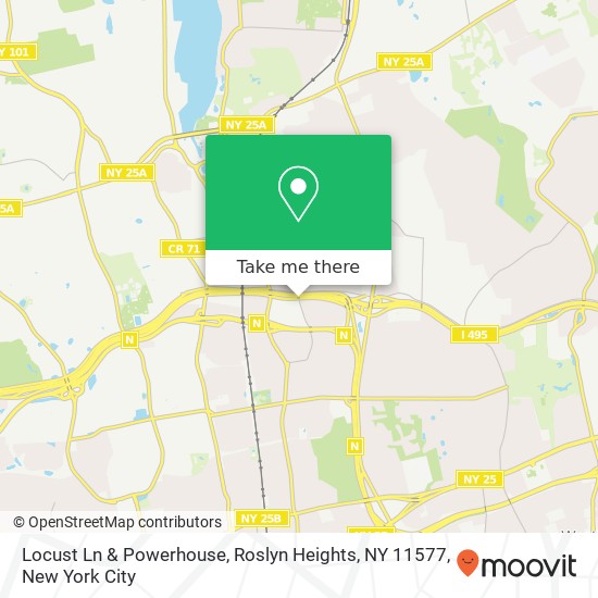 Locust Ln & Powerhouse, Roslyn Heights, NY 11577 map