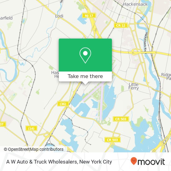 A W Auto & Truck Wholesalers map