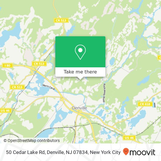 50 Cedar Lake Rd, Denville, NJ 07834 map