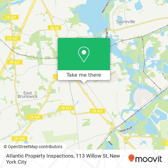 Atlantic Property Inspections, 113 Willow St map