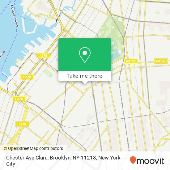 Chester Ave Clara, Brooklyn, NY 11218 map