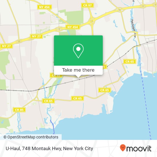 U-Haul, 748 Montauk Hwy map