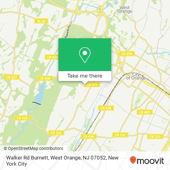 Walker Rd Burnett, West Orange, NJ 07052 map