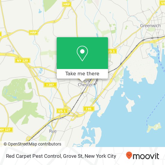 Red Carpet Pest Control, Grove St map