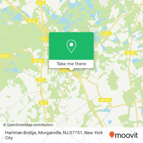 Mapa de Hartman Bridge, Morganville, NJ 07751