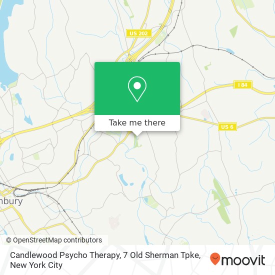 Mapa de Candlewood Psycho Therapy, 7 Old Sherman Tpke