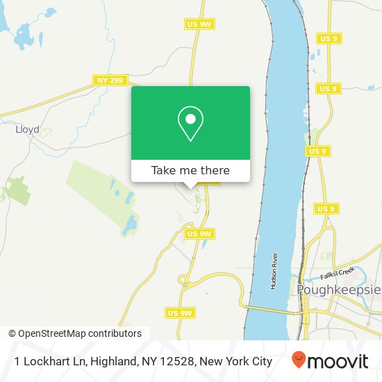 Mapa de 1 Lockhart Ln, Highland, NY 12528