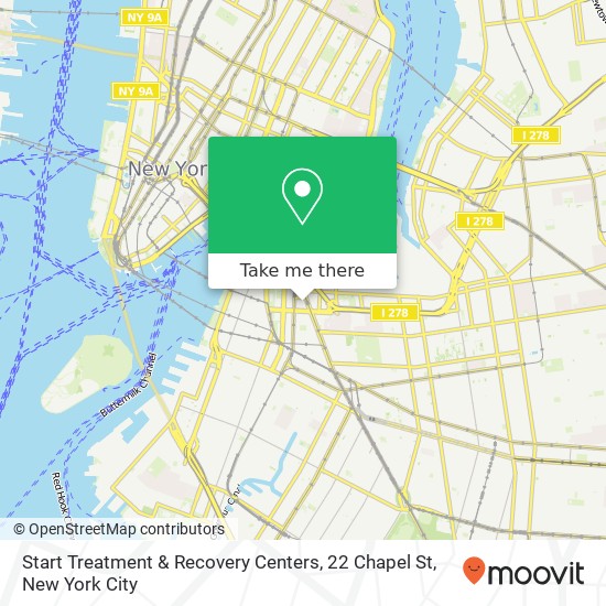 Start Treatment & Recovery Centers, 22 Chapel St map