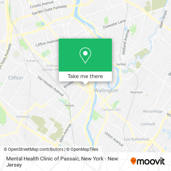 Mental Health Clinic of Passaic map