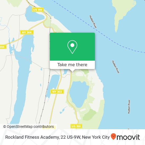 Rockland Fitness Academy, 22 US-9W map