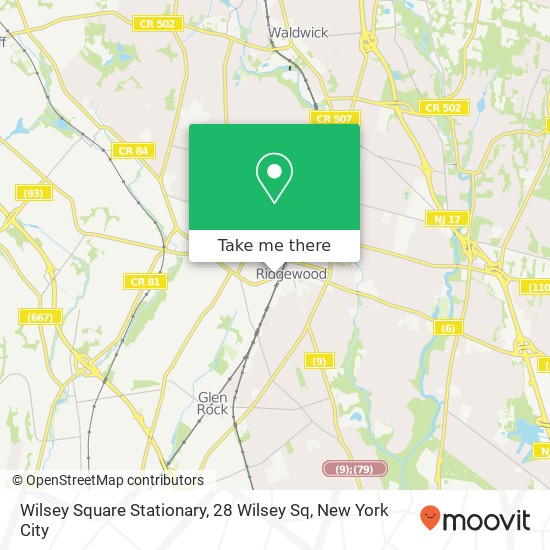Mapa de Wilsey Square Stationary, 28 Wilsey Sq