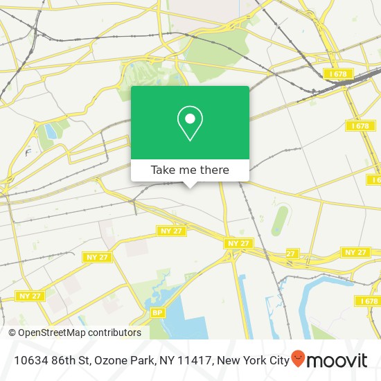 10634 86th St, Ozone Park, NY 11417 map