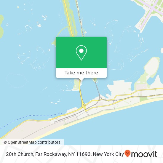 Mapa de 20th Church, Far Rockaway, NY 11693