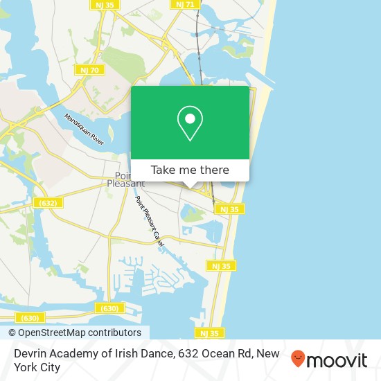 Devrin Academy of Irish Dance, 632 Ocean Rd map