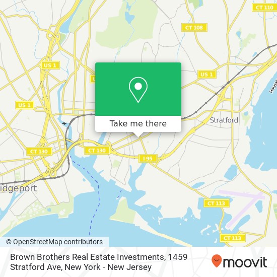 Brown Brothers Real Estate Investments, 1459 Stratford Ave map