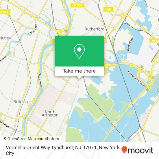 Vermella Orient Way, Lyndhurst, NJ 07071 map