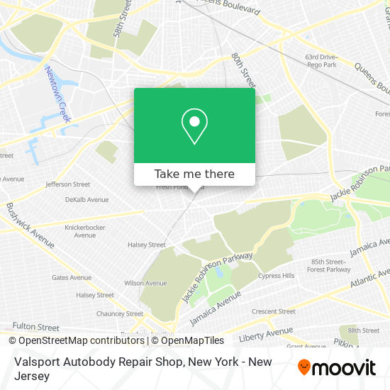 Mapa de Valsport Autobody Repair Shop