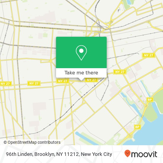 Mapa de 96th Linden, Brooklyn, NY 11212